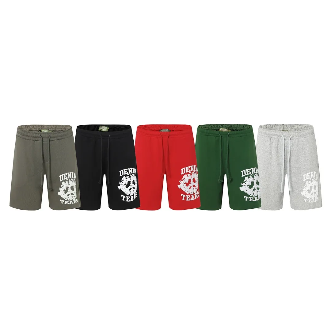 DENIM TEARS new summer kapok shorts Style No.: D239P140 Color: Gray Dark Gray Red Green Black Size: S M L XL